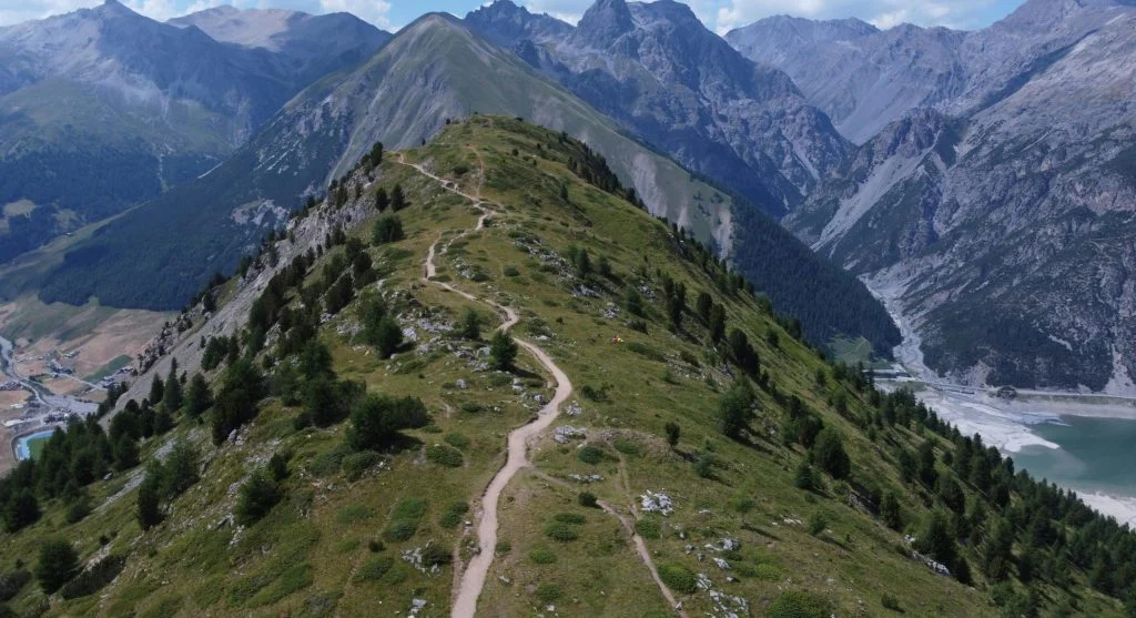 Trail with repeated small climbs