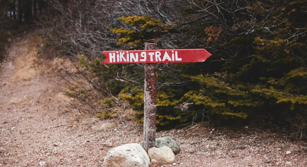 small side trail resembling main route
