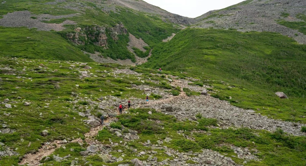 Side slope hiking often makes one side of the body work harder than the other