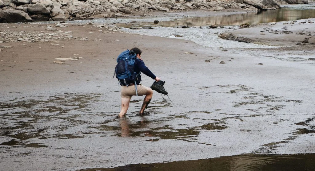 Hikers often notice their boots getting heavier before the pack feels harder