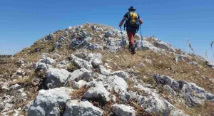 Hikers often feel slower on rocky flat trails even without big climbs