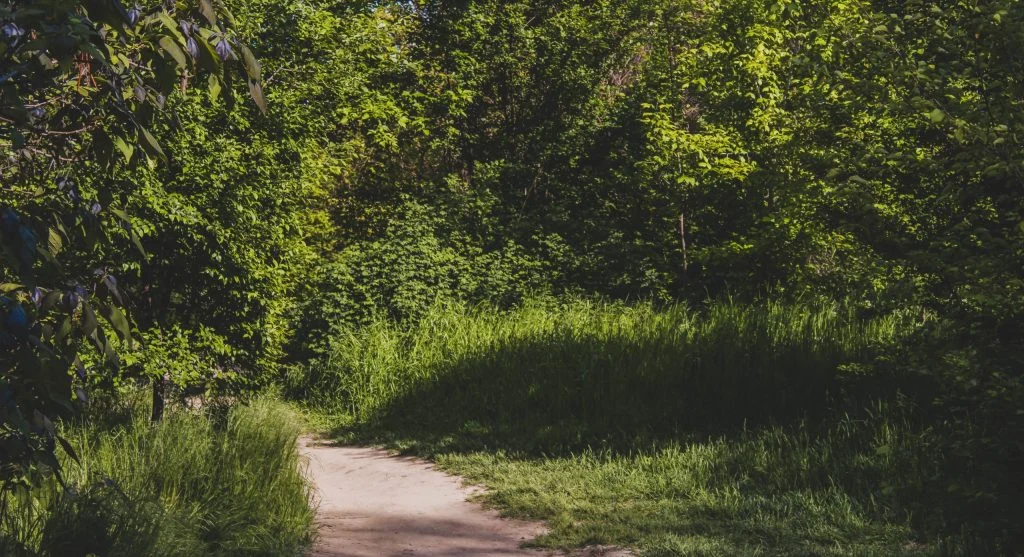 hiker exhausted in sun