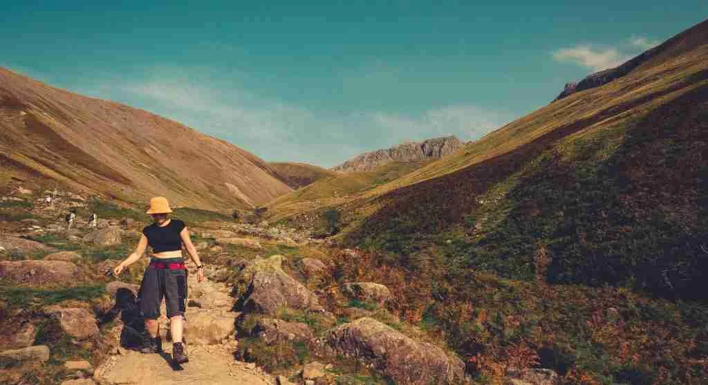Hikers often feel more tired after noisy trail sections on long walks